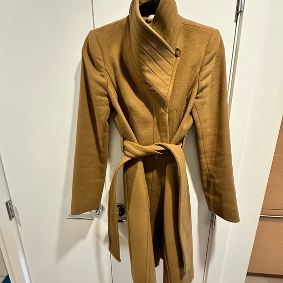 Aritzia Babaton Connor Wool Coat Size XS Tan Colour - Picture 10 of 13